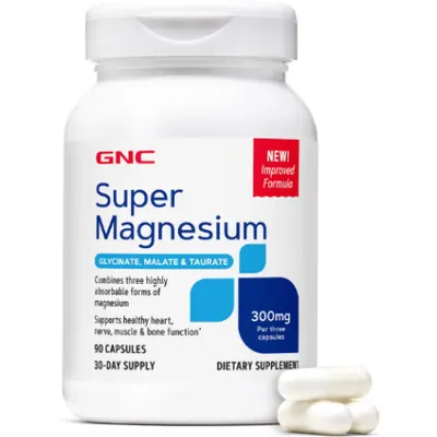 Formula Avansata cu Magneziu Glicinat, Malat si Taurat pentru Absorbtie Superioara 90cps