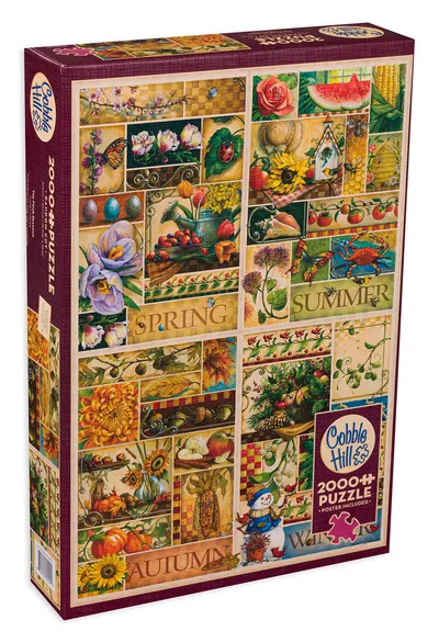 Puzzle Cobble Hill din 2000 de piese - Anotimpuri