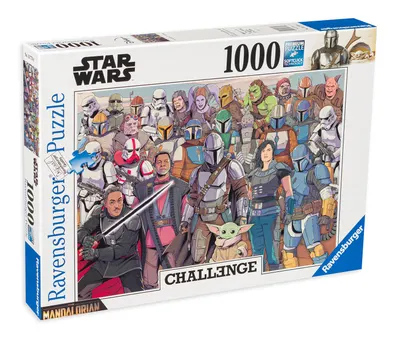 Puzzle Ravensburger din 1000 de piese - Mandalorianul, tip 2