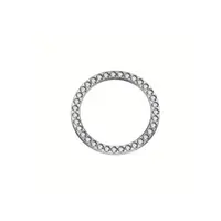 Ornament argintiu universal pentru buton start-stop, cu cristale stralucitoare Cod: JS-21