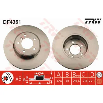Disc frana TRW DF4361