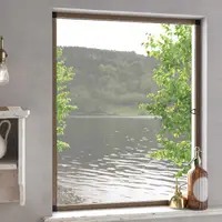 vidaXL Plasă de insecte pentru feronerie Maro 120 x 140 cm