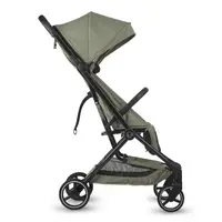 Carucior sport Coccolle Sierra cu pliere automata ultracompacta la buton, Cadru aluminiu, Pozitie somn, Dimensiuni reglementate IATA pentru bagaj mana avion, Pana la 22 kg, Copertina extensibila cu protectie UV 50+, Husa insecte, Sage Green