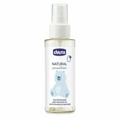 Ulei pentru masaj, Chicco, Cu ulei de migdala si vitamina E, Potrivita si pentru piele uscata, Testata dermatologic, Utilizare zilnica, 100 ml, 0 luni+