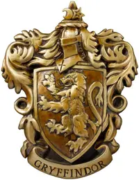 Decorarea peretelui The Noble Collection Movies: Harry Potter - Stema școlii Gryffindor