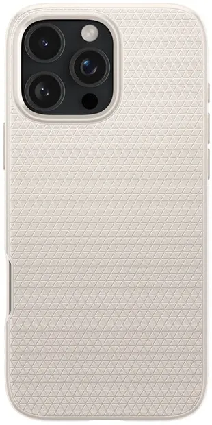 Husă Spigen - Liquid Air, iPhone 16 Pro, Natural titanium