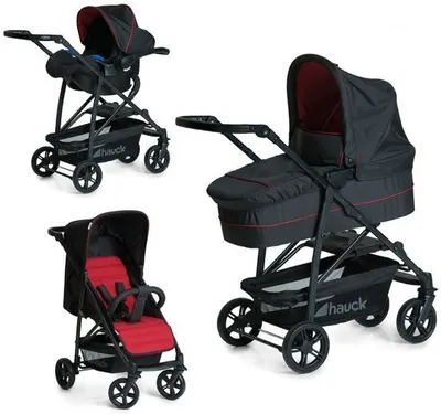 Carucior pentru copii Hauck - Rapid 4 Plus Trio Set, Caviar/Tango