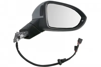 Oglinda laterala dreapta (electric, cu memorie, convex, cu incalzire, asistenta schimbare benzi, grunduit, rabatare electrica, cu semnalizator) potrivit VW GOLF VIII 07.19