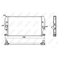 Radiator, racire motor NRF 53181