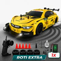 Masina RC Drift 1:16 cu 4WD, Viteza 22KM/H, Galben - Default Title