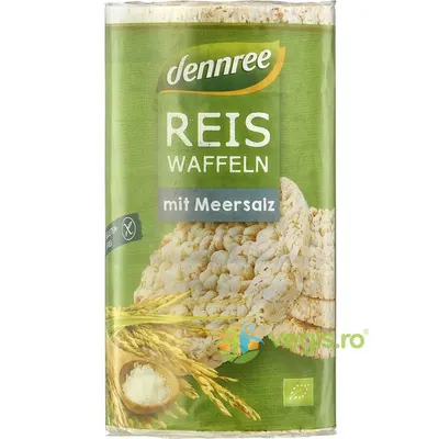 Vafe Din Orez Expandat cu Sare fara Gluten Ecologice/Bio 100g