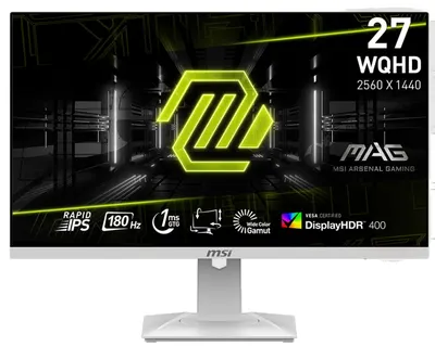 Monitor gaming MSI - MAG 274QRFW, 27'', 180Hz, 1ms, alb