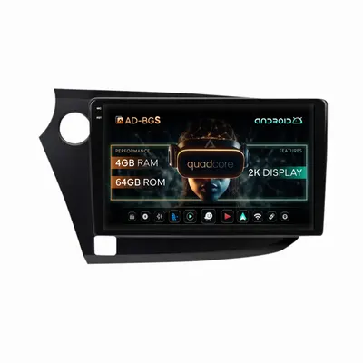 Navigatie 2K Honda Insight (2009-2014), Android, S-Quadcore 4GB RAM + 64GB ROM, 10.36 Inch - AD-BGS90042K+AD-BGRKIT009