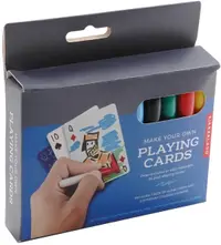 Kit creativ Kikkerland - Colorează și creează-ți propriile cărți de joc