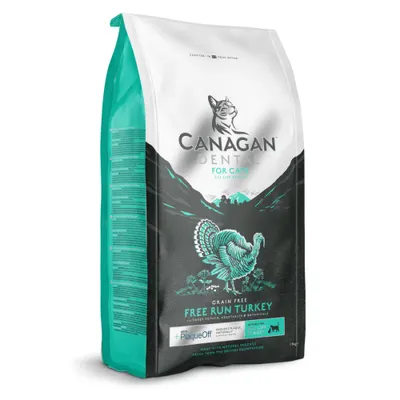 Hrana uscata pentru pisici Canagan Dental cu curcan 375g
