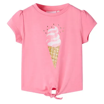 Tricou pentru copii, roz fosforescent, 116