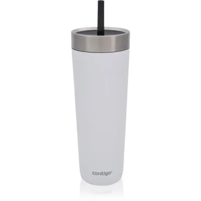 Contigo Luxe Spillproof Tumbler cană termoizolantă culoare White 720 ml