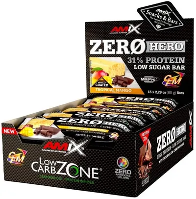 ZeroHero Protein Bar Box, mango tropical, 15 buc, Amix