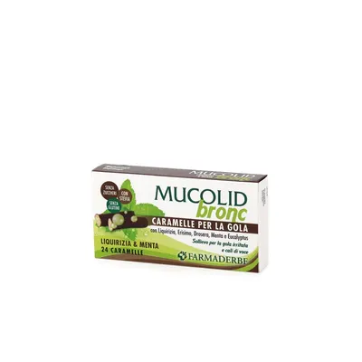 Caramele Mucolid cu Lemn Dulce, 24 Bucati, Farmaderbe