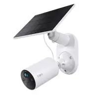 Camera exterior wireless WiFi cu iluminare duala si panou solar TAPO C410 KIT, 3 MP, 3.17 mm, IR/Lumina calda 9.1 m, microfon si difuzor, sirena 94 dB, acumulator 2.5 W, slot card