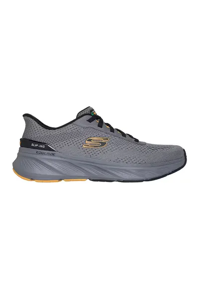 Pantofi sport slip-ins din plasa DLux Walker - Gri deschis/Galben sofran