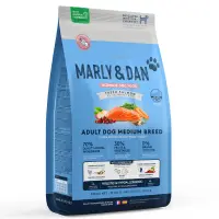 MARLY&DAN Adult Medium Breed, M, Somon, hrană uscată fără cereale câini, 4kg