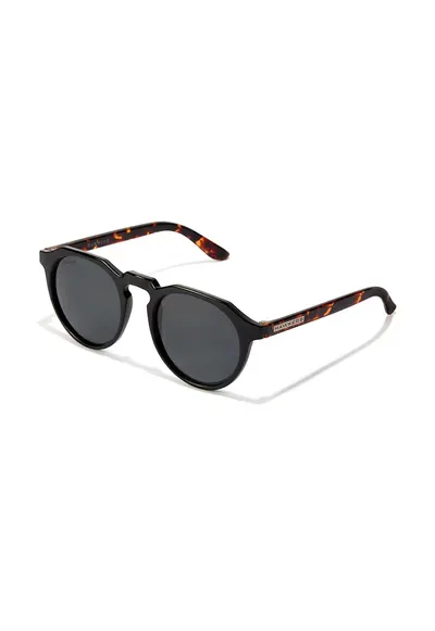 Ochelari de soare rotunzi unisex Warwick - Negru/Maro