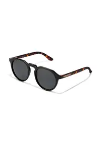 Ochelari de soare rotunzi unisex Warwick - Negru/Maro