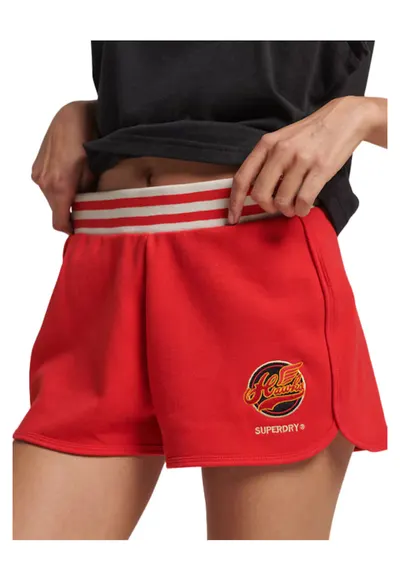 Pantaloni scurți cu bandă elastică - Rosu