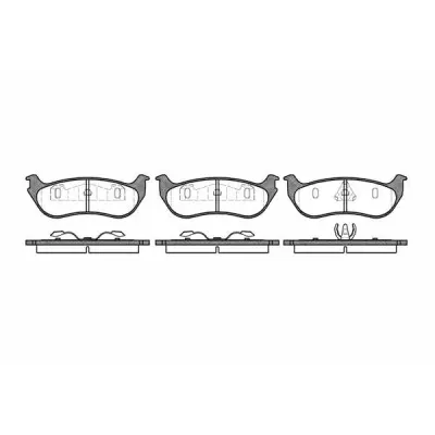 Set placute frana, frana disc REMSA 0628.75