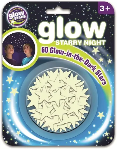 Stickere fosforescente Brainstorm Glow - Stelute, 60 bucati
