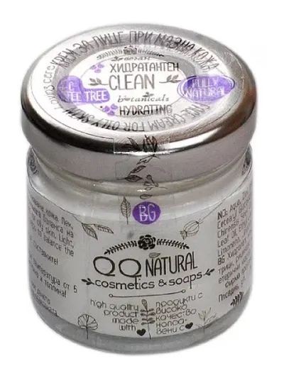 QQ Natural Cremă de față pentru ten gras și predispus la acnee Clean, 30 ml