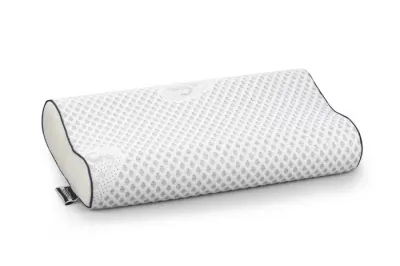 Perna anatomica cu memorie Somnart Silver Memory, laterala 3D, husa detasabila si lavabila, 30x50