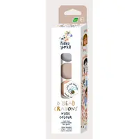 Set de 6 creioane cerate in forma de margele, Haku Yoka - culori Nude