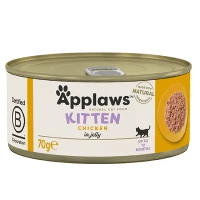 APPLAWS Junior, Pui, conservă hrană umedă pisici Junior, 70g 70g