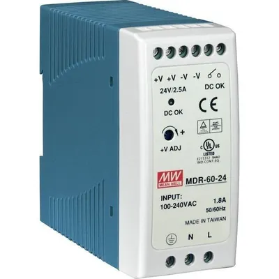Sursa de alimentare 60W 24V/2.5A MeanWell MDR-60-24