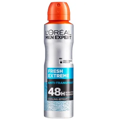 Deodorant Antiperspirant Spray, fara Alcool, L'Oreal Paris Men Expert, Fresh Extreme, 150 ml