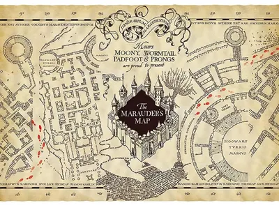 Posterul pergamentului ABYstyle Movies: Harry Potter - Marauder's Map