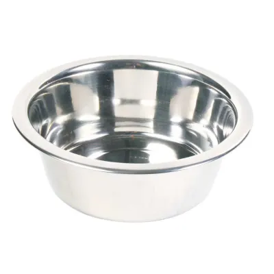 TRIXIE, castron câini, rotund, inox, argintiu, S-M(0.75l, ⌀15cm)