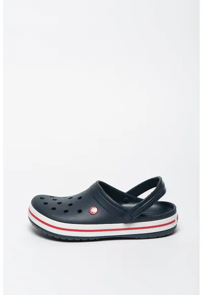 Saboti unisex cu bareta sling-back Crocband - Bleumarin