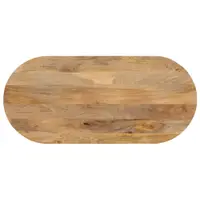 Gossi blat de masa oval, 110x50x3,8 cm, lemn masiv de mango