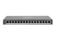 Switch PoE Hikvision DS-3E0516P-O: 8 × 1 Gigabit PoE port,8 × 1 Gigabit RJ45 port, PoE: Ports 1 to 8 maxim 30W, buget PoE 110W,