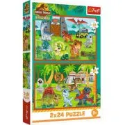 Puzzle Trefl 2x70 Jurassic World Universul Jurassic Park