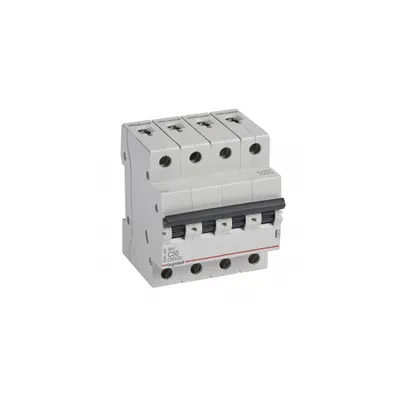 Siguranta automata MCB RX³ 6000 - 4P 400 V~ - 50 A - C curba - prong-type supply busbars
