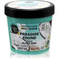 Organic Shop Paradise Found Coco & Majestic Monoi exfoliant pentru corp pentru un bronz frumos și o piele sănătoasă 300 ml