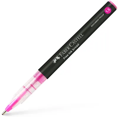Roller Faber-Castell Free Ink - 1.5 mm, roz