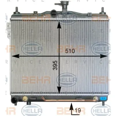 Radiator, racire motor HELLA 8MK 376 762-011