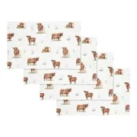 Suporturi pentru farfurii 4 buc. din bumbac 30x46 cm Angus Highland Cow – Catherine Lansfield