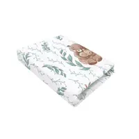 Cearceaf cu elastic, MimiNu, Pentru patut co-sleeper, Theo, Dimensiune 85 x 46 cm, Din bumbac certificat Oeko Tex Standard 100, Lulu Natural