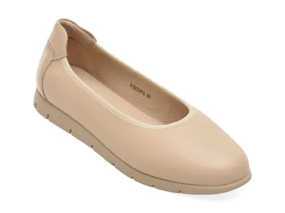 Balerini PASS COLLECTION bej, W160047, din piele naturala